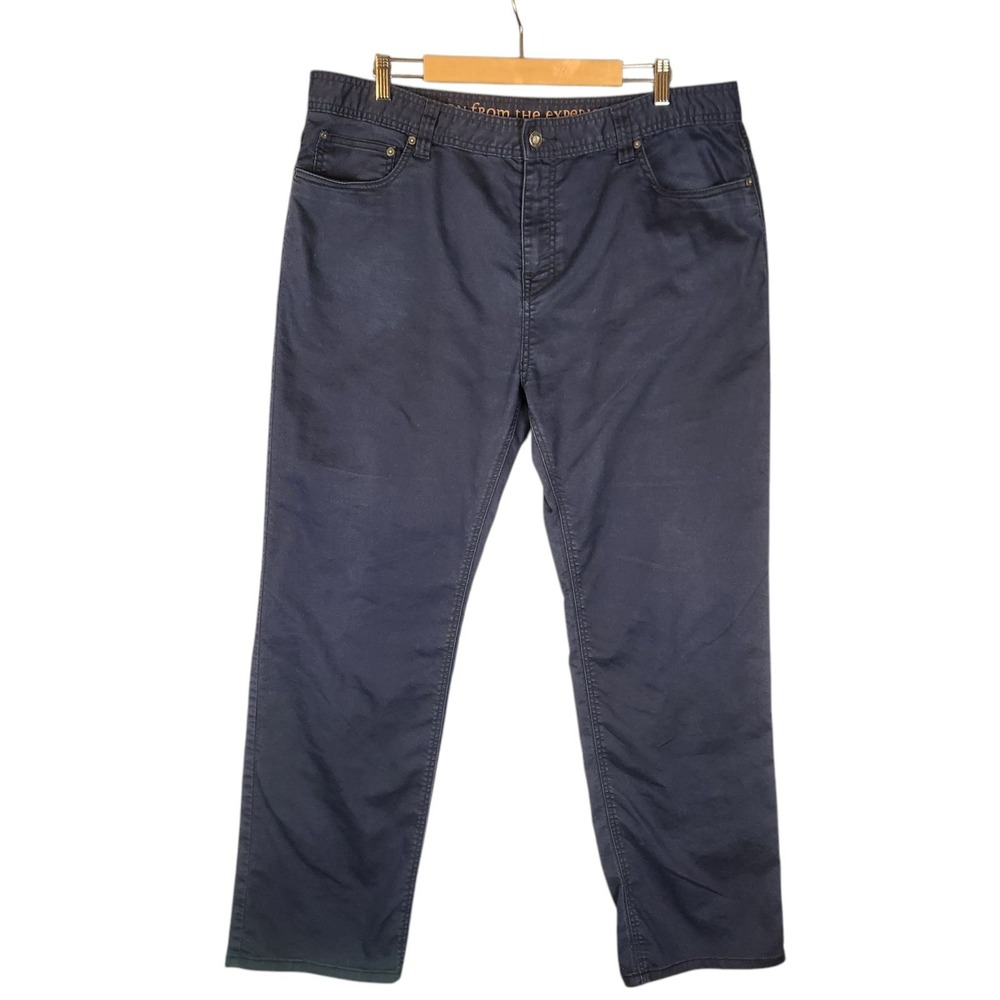 Prana‎ Pants Mens 40x32 Blue Denim Bridger Slim Fit Organic Cotton